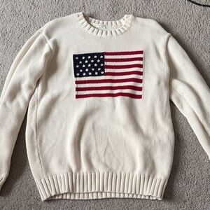 John Galt Sweater with American Flag Design